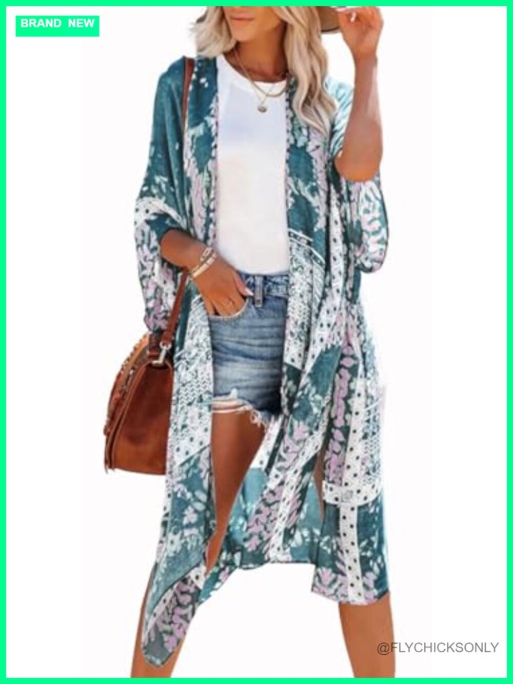 Chiffon Kimono Swimsuit Coverup Women Beach Loose Cardigan